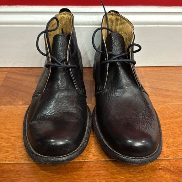 NWOB Frye Mens Chukka Lace Up Ankle Black Boots US  8 - Picture 1 of 10